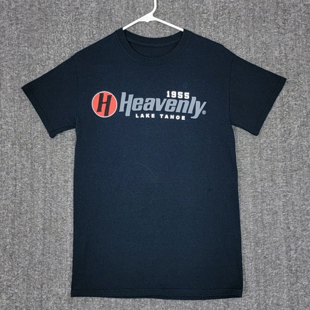 Heavenly Lake Tahoe T-Shirt Mens S Black Mountain Snow Ski California Lodge